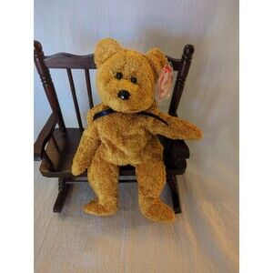 Vintage Ty Beanie Babies Fuzz The Bear 1999